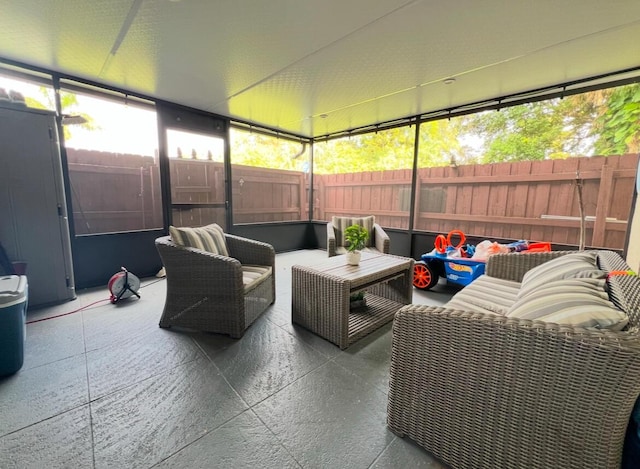 view of sunroom / solarium