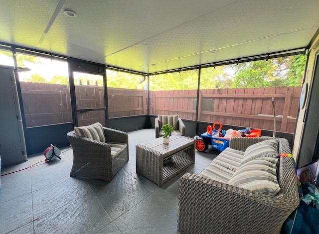 view of sunroom / solarium