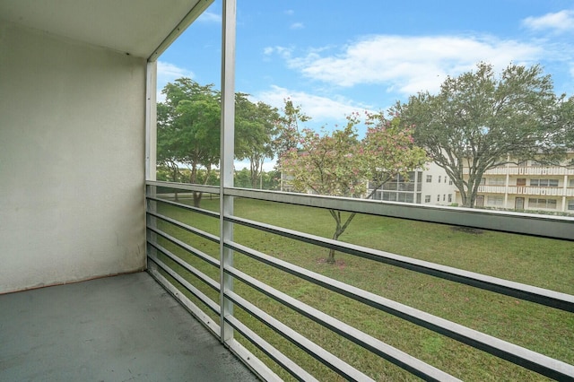 view of balcony