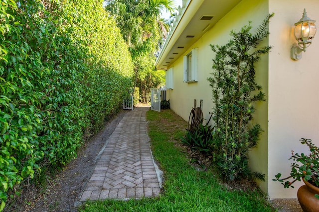 view of property exterior with stucco siding