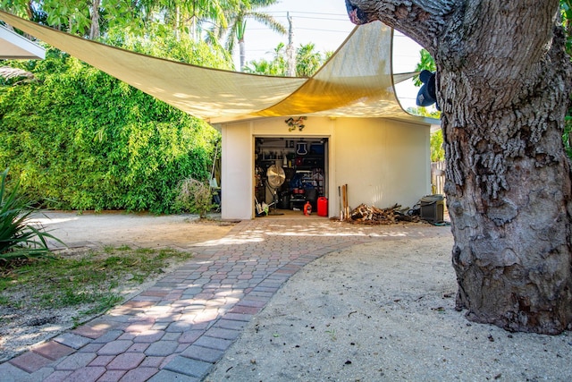 view of outbuilding