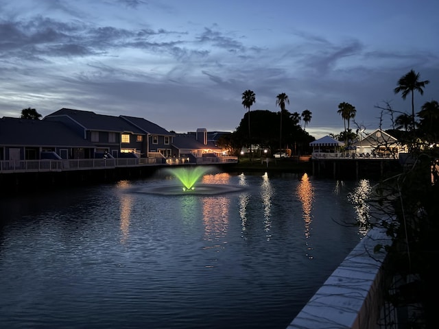 view of water feature