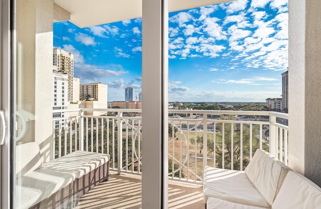 view of balcony