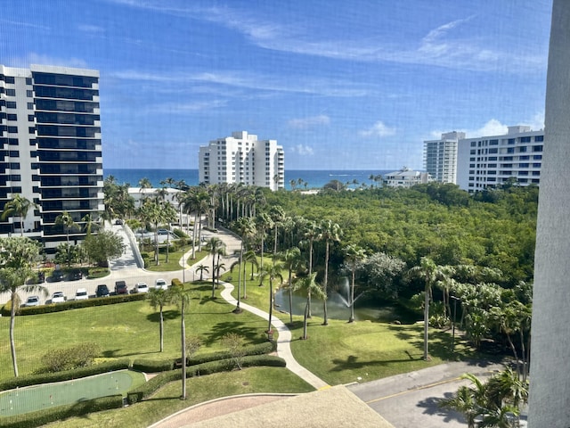 3420 S Ocean Blvd Unit 8Q, Highland Beach, FL 33487 - view of community with a lawn and a water view
