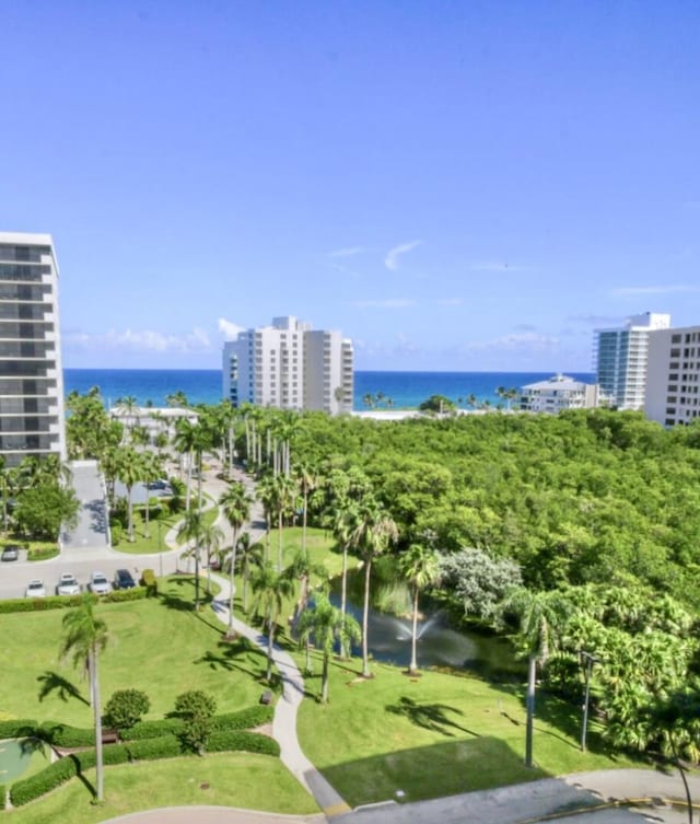 3420 S Ocean Blvd Unit 8Q, Highland Beach, FL 33487 - water view featuring nearby urban area