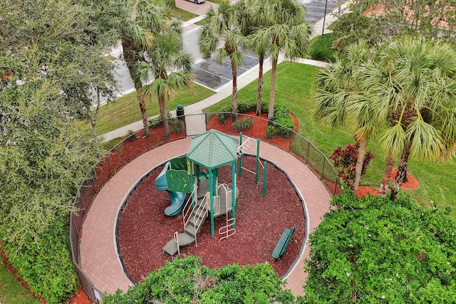 exterior space featuring a playground