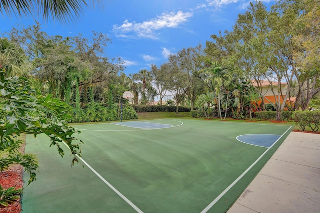 view of sport court