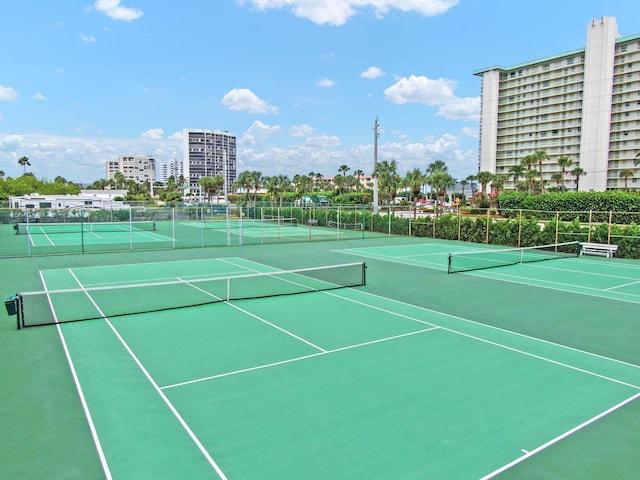 view of tennis court