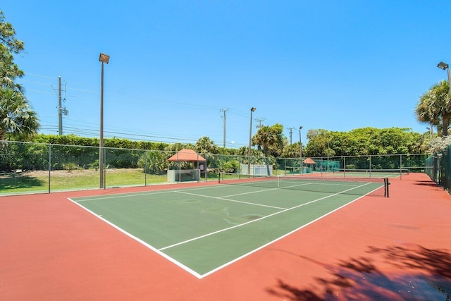 view of tennis court