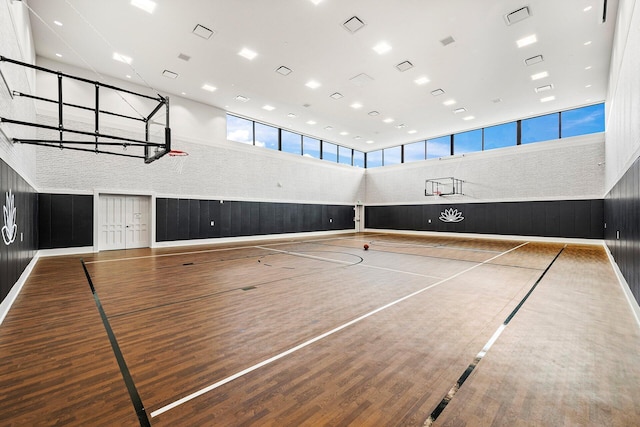 view of basketball court