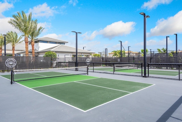 view of tennis court