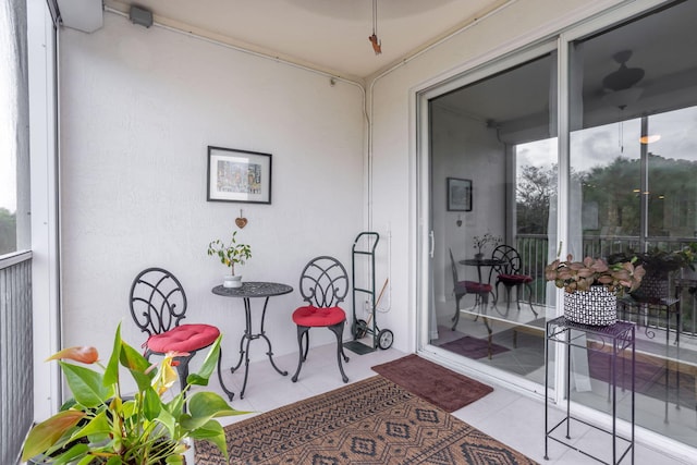 view of sunroom