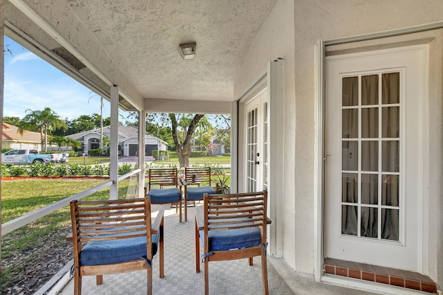 view of patio with covered porch