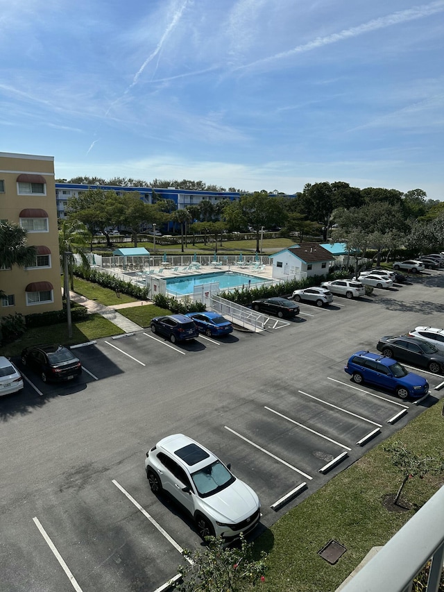 view of car parking