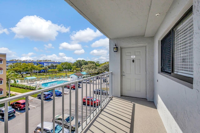 view of balcony