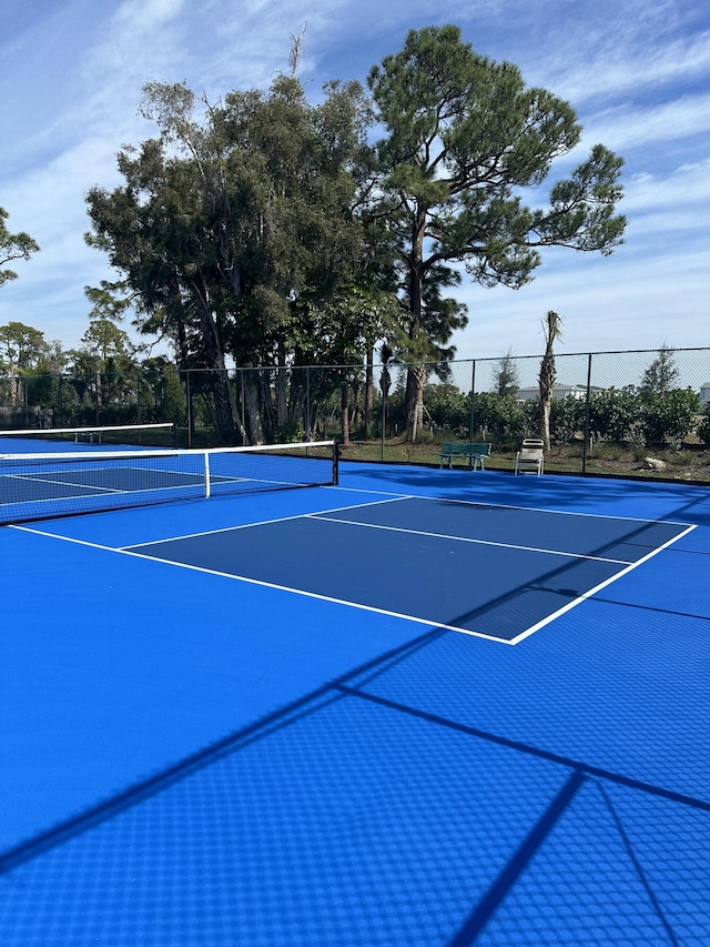 view of tennis court