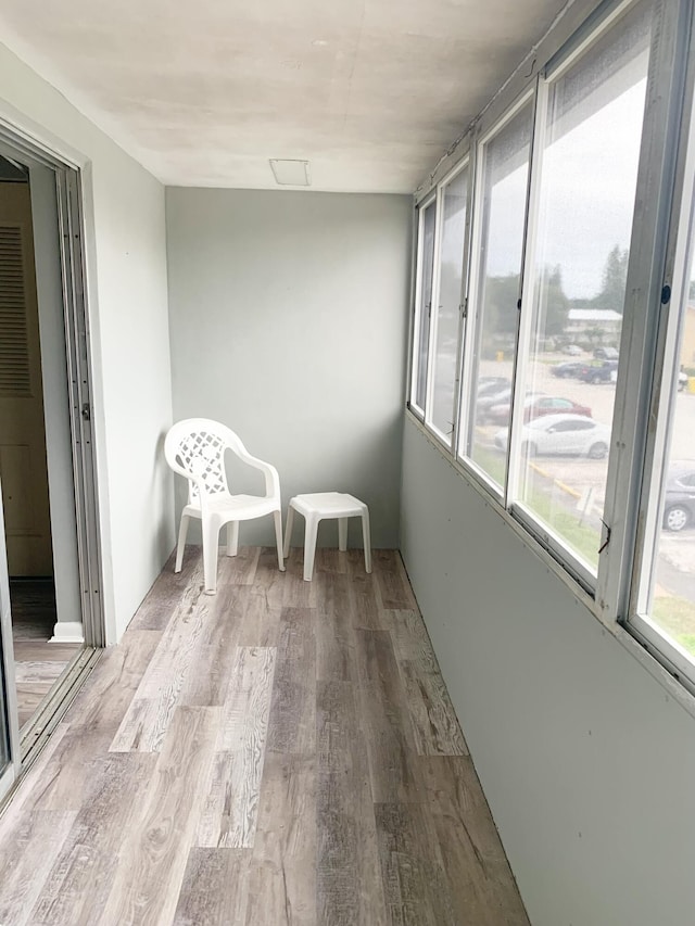 unfurnished sunroom with a healthy amount of sunlight