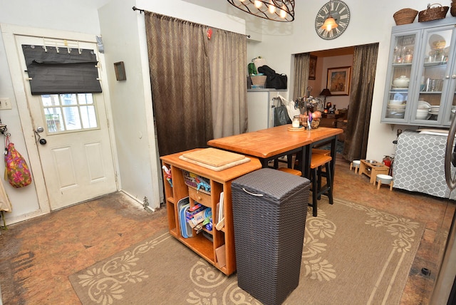 view of dining area