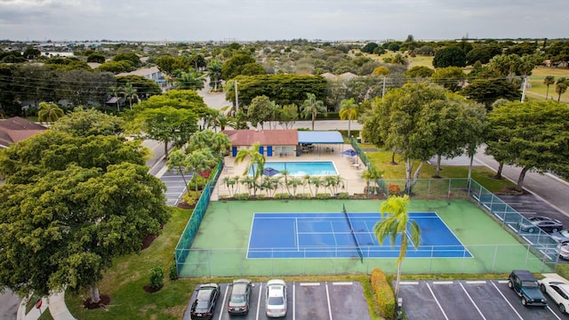 birds eye view of property