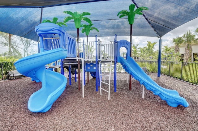 view of jungle gym