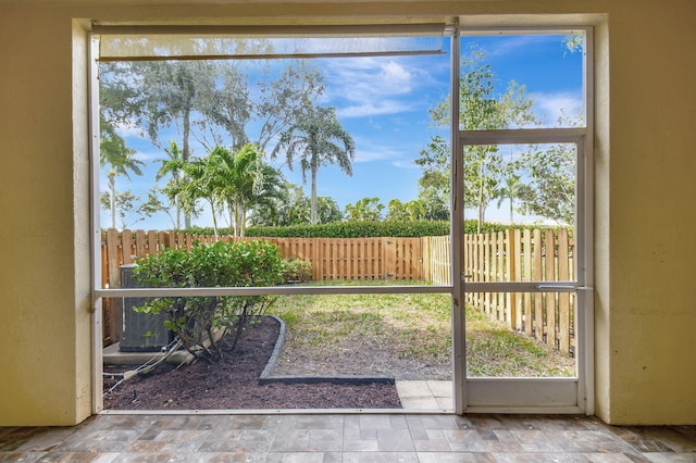 view of doorway to outside