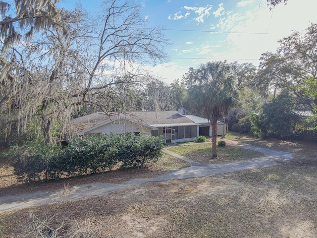 view of front of home