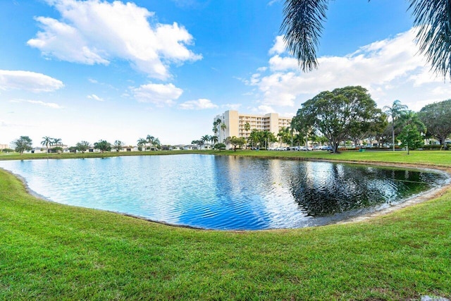 view of water feature