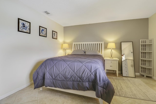 view of tiled bedroom