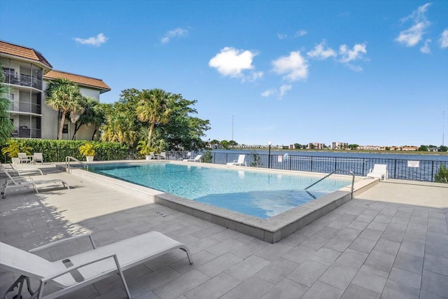 view of pool with a patio area