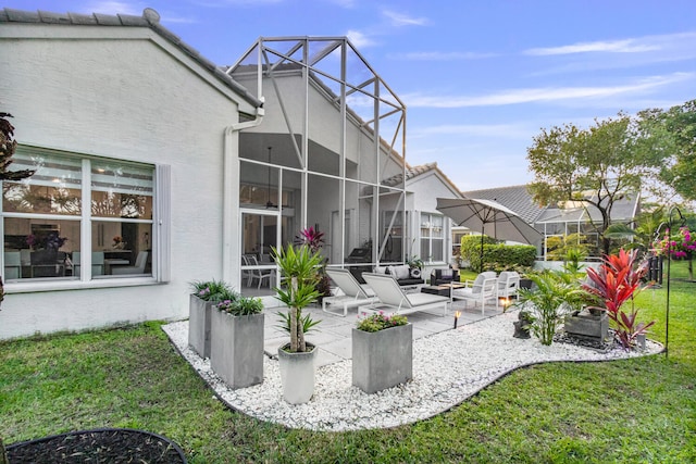 exterior space with a lanai