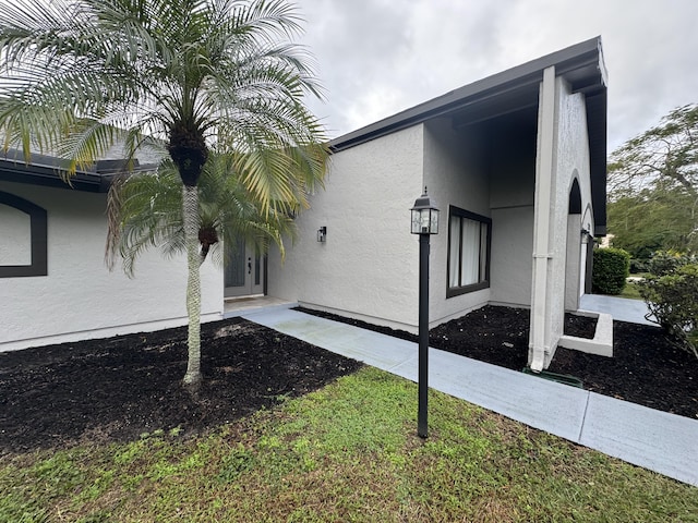 view of property exterior featuring stucco siding