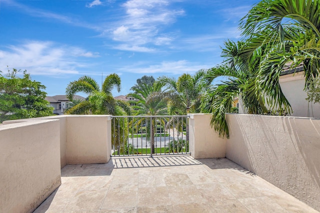 view of balcony