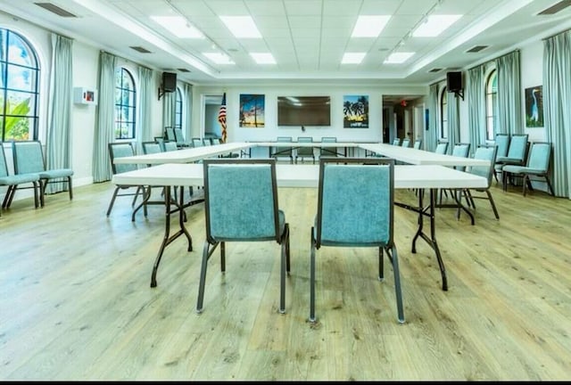 interior space featuring light hardwood / wood-style flooring