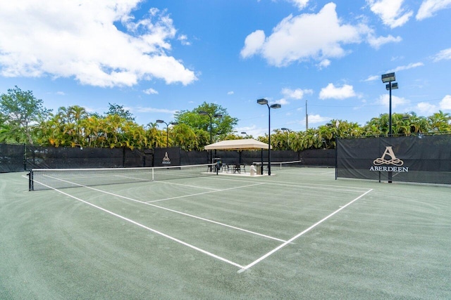 view of tennis court