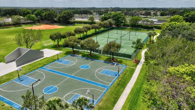 view of sport court