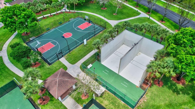 view of basketball court