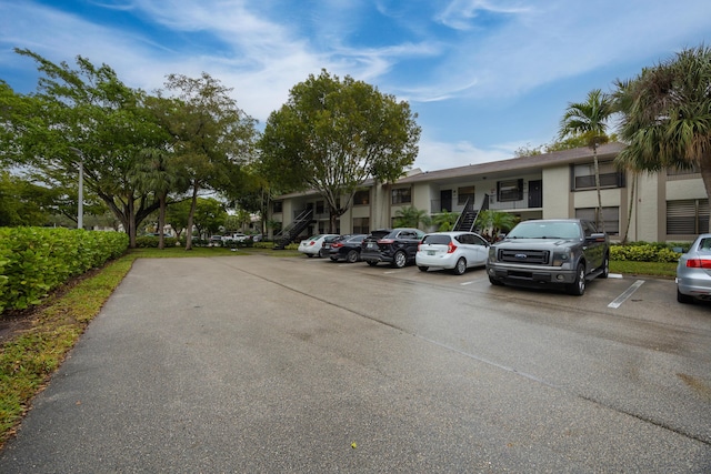 view of parking / parking lot