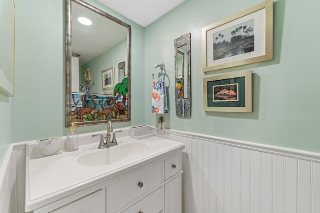 bathroom with vanity