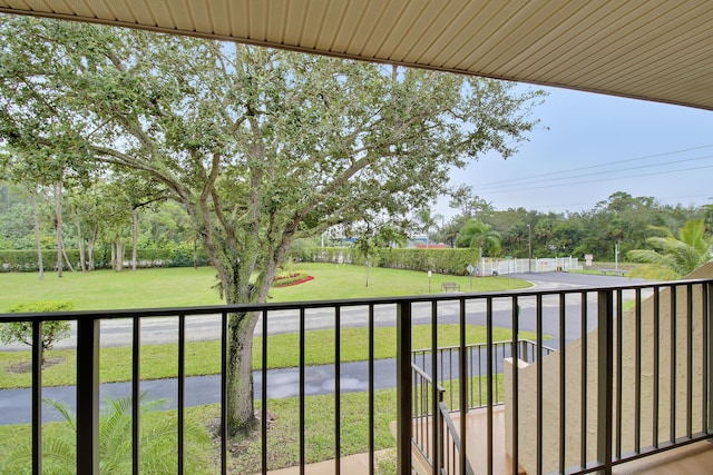 view of balcony