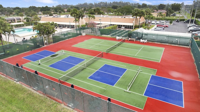 view of tennis court