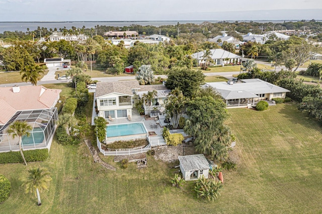 birds eye view of property featuring a residential view