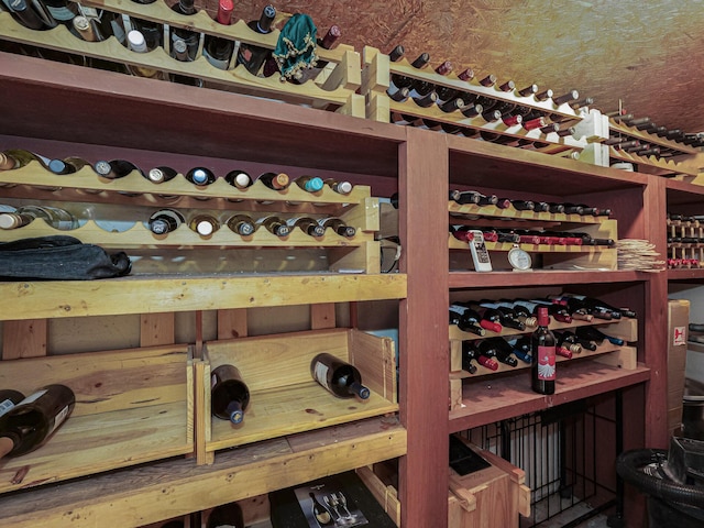 view of wine room