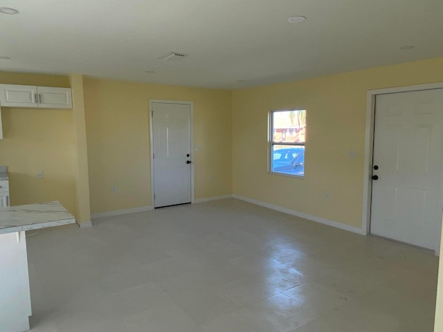 view of unfurnished living room