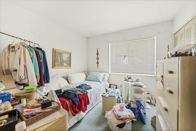 bedroom featuring carpet