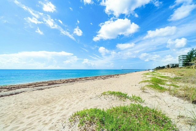 water view featuring a view of the beach