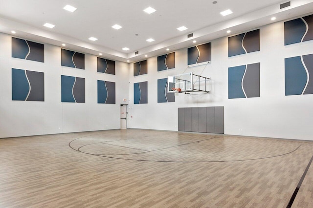 view of basketball court