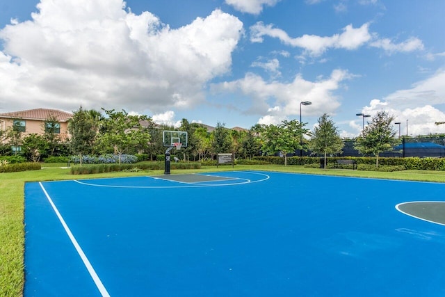 view of basketball court