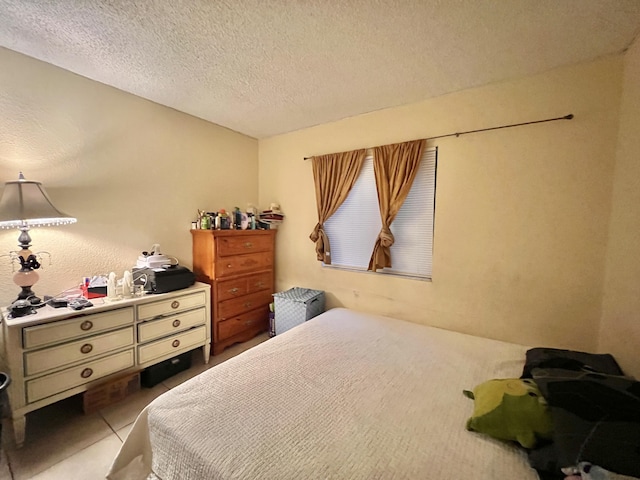 bedroom with a textured ceiling