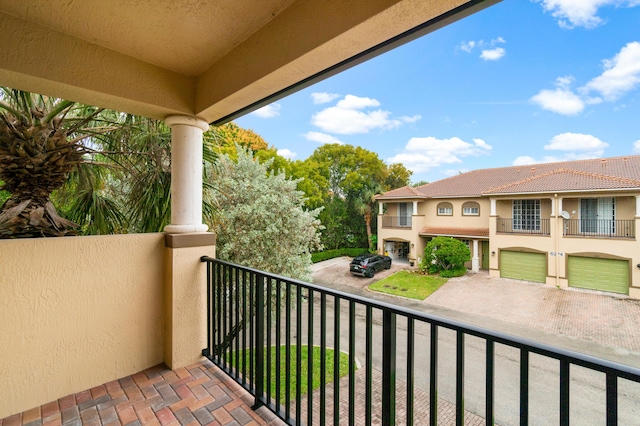 view of balcony