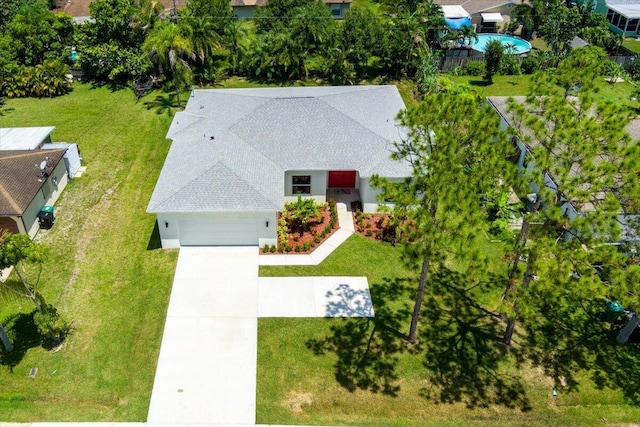 birds eye view of property